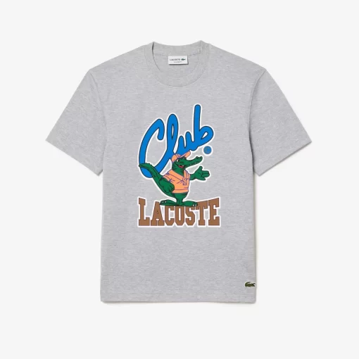 Lacoste T-Shirts-Relaxed Fit Signature Print T-Shirt