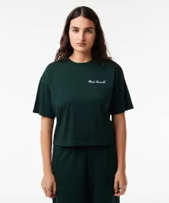 Lacoste T-Shirts-Relaxed Fit Text Print T-Shirt