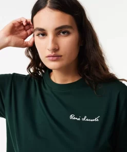 Lacoste T-Shirts-Relaxed Fit Text Print T-Shirt