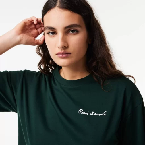 Lacoste T-Shirts-Relaxed Fit Text Print T-Shirt