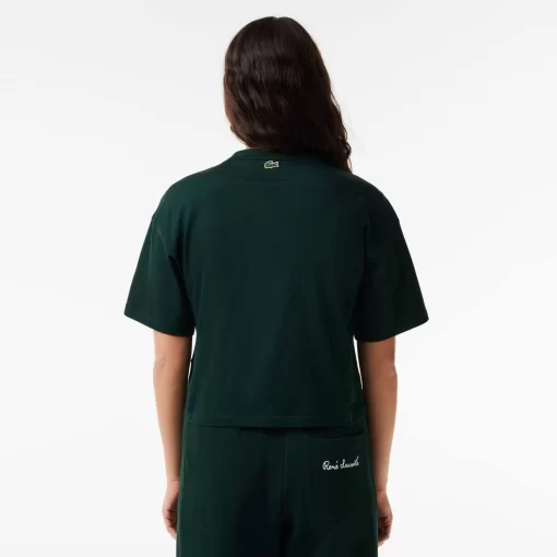 Lacoste T-Shirts-Relaxed Fit Text Print T-Shirt