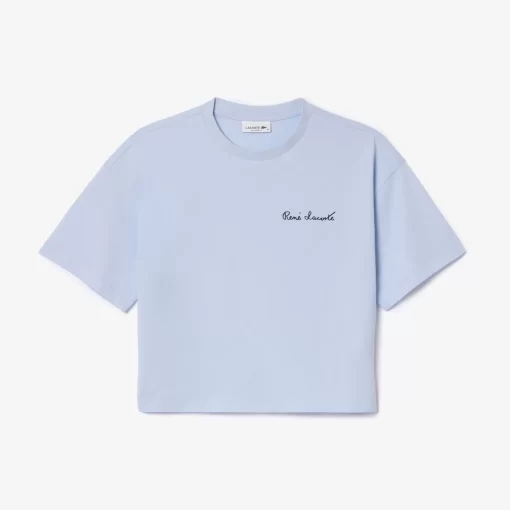 Lacoste T-Shirts-Relaxed Fit Text Print T-Shirt