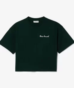 Lacoste T-Shirts-Relaxed Fit Text Print T-Shirt