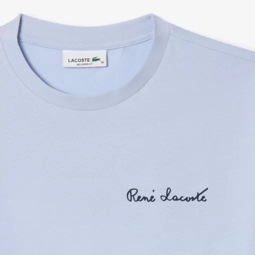 Lacoste T-Shirts-Relaxed Fit Text Print T-Shirt