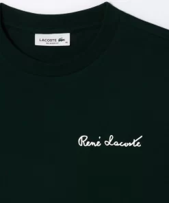 Lacoste T-Shirts-Relaxed Fit Text Print T-Shirt