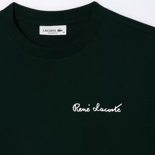 Lacoste T-Shirts-Relaxed Fit Text Print T-Shirt