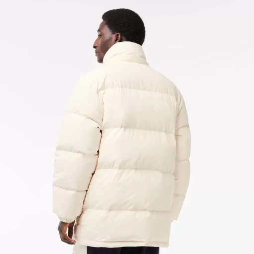 Lacoste Jackets & Coats-Removable Hood Midi Puffer Jacket