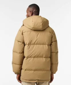 Lacoste Jackets & Coats-Removable Hood Midi Puffer Jacket