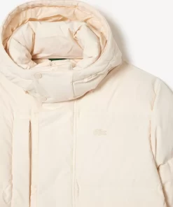 Lacoste Jackets & Coats-Removable Hood Midi Puffer Jacket