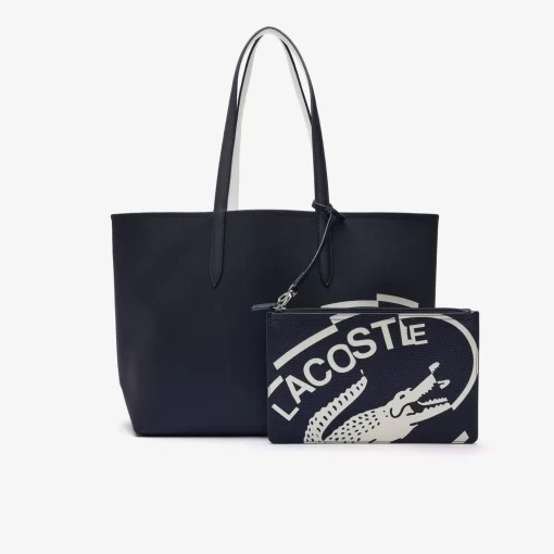 Lacoste Bags-Reversible Canvas Print Tote