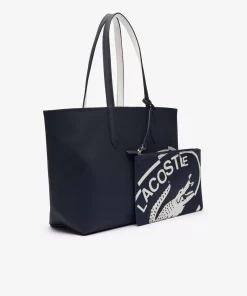 Lacoste Bags-Reversible Canvas Print Tote