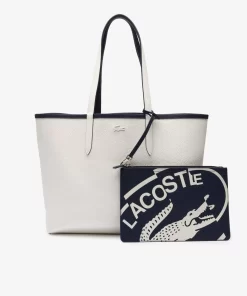 Lacoste Bags-Reversible Canvas Print Tote