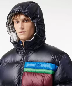 Lacoste Jackets & Coats-Reversible Colourblock Accent Down Jacket