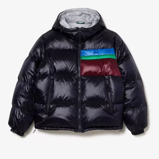 Lacoste Jackets & Coats-Reversible Colourblock Accent Down Jacket