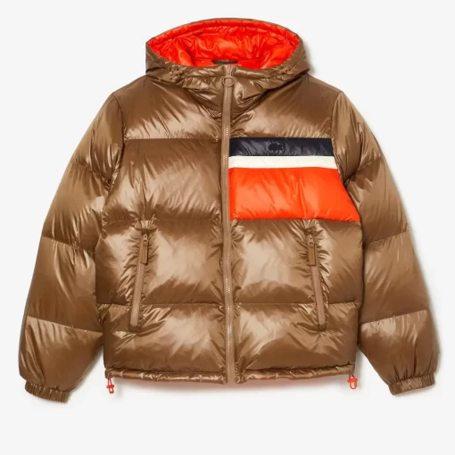 Lacoste Jackets & Coats-Reversible Colourblock Accent Down Jacket