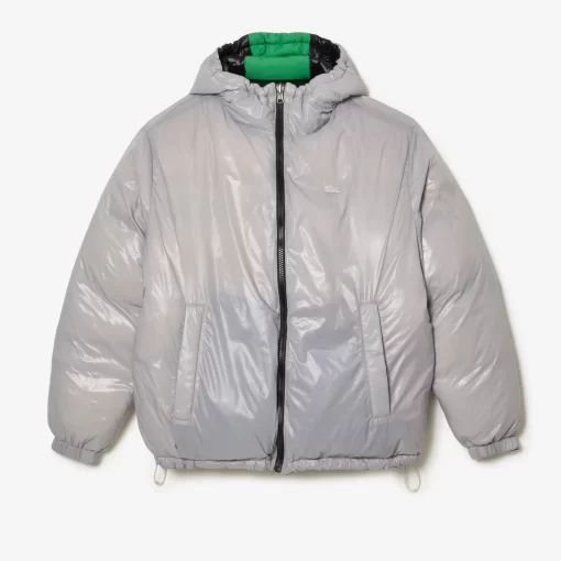 Lacoste Jackets & Coats-Reversible Colourblock Accent Down Jacket