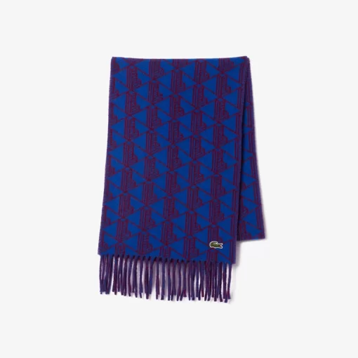 Lacoste Scarves & Stoles-Reversible Monogram Motif Scarf