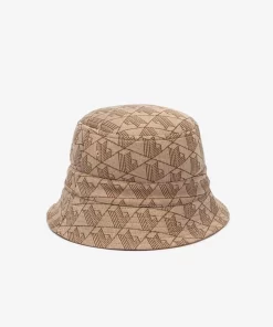 Lacoste Caps & Hats-Reversible Signature Monogram Jacquard Bucket Hat