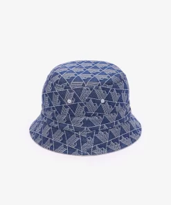 Lacoste Caps & Hats-Reversible Signature Monogram Jacquard Bucket Hat