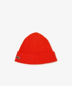 Lacoste Accessories-Rib Knit Beanie