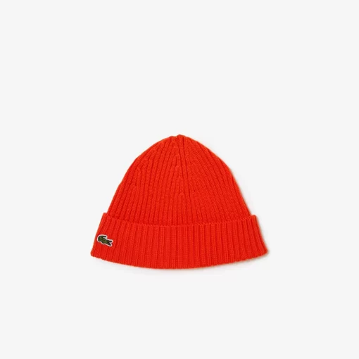 Lacoste Accessories-Rib Knit Beanie