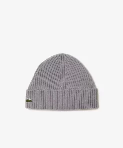 Lacoste Accessories-Rib Knit Beanie