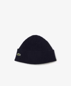 Lacoste Accessories-Rib Knit Beanie