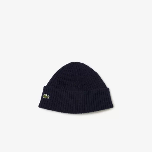 Lacoste Accessories-Rib Knit Beanie