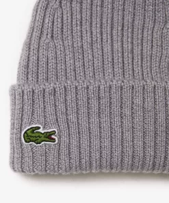 Lacoste Accessories-Rib Knit Beanie