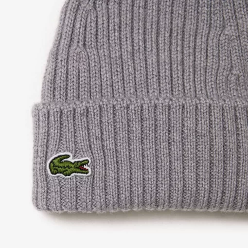 Lacoste Accessories-Rib Knit Beanie