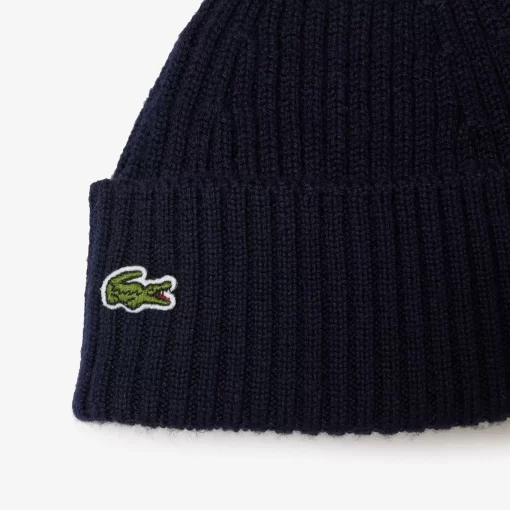 Lacoste Accessories-Rib Knit Beanie