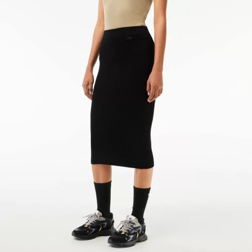 Lacoste Dresses & Skirts-Ribbed, Seamless Knit Pencil Skirt