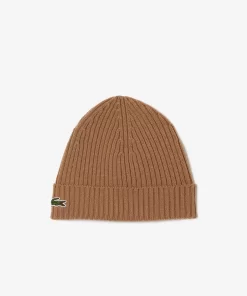 Lacoste Caps & Hats-Ribbed Wool Hat