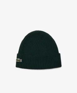 Lacoste Caps & Hats-Ribbed Wool Hat