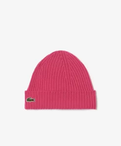 Lacoste Caps & Hats-Ribbed Wool Hat