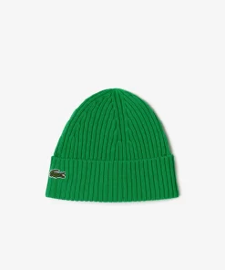 Lacoste Caps & Hats-Ribbed Wool Hat