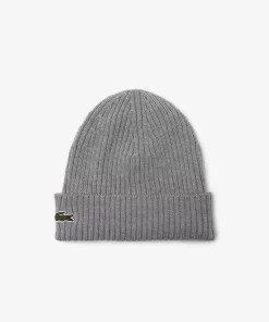 Lacoste Caps & Hats-Ribbed Wool Hat