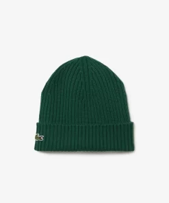 Lacoste Caps & Hats-Ribbed Wool Hat