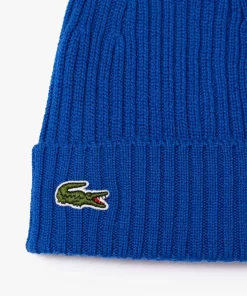 Lacoste Caps & Hats-Ribbed Wool Hat