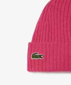 Lacoste Caps & Hats-Ribbed Wool Hat