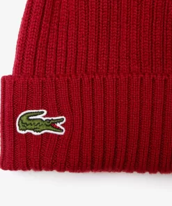 Lacoste Caps & Hats-Ribbed Wool Hat