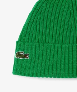 Lacoste Caps & Hats-Ribbed Wool Hat