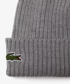 Lacoste Caps & Hats-Ribbed Wool Hat