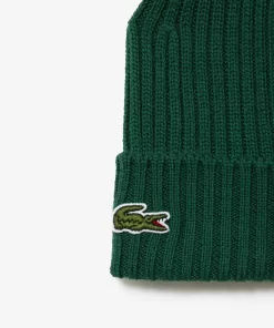 Lacoste Caps & Hats-Ribbed Wool Hat