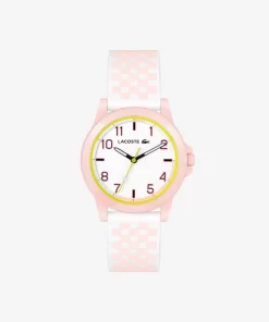 Lacoste Accessories-Rider 3 Hands Watch Silicone Strap With Pink Print