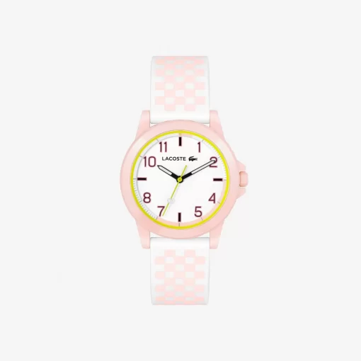 Lacoste Accessories-Rider 3 Hands Watch Silicone Strap With Pink Print