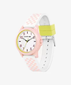 Lacoste Accessories-Rider 3 Hands Watch Silicone Strap With Pink Print