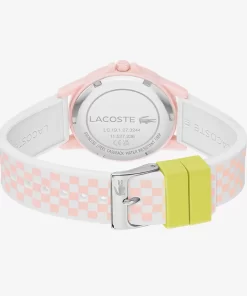 Lacoste Accessories-Rider 3 Hands Watch Silicone Strap With Pink Print