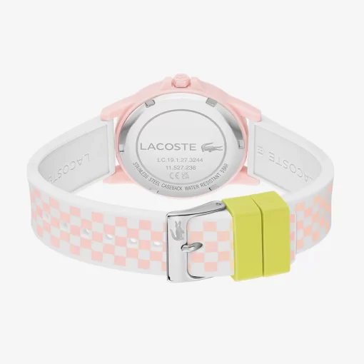 Lacoste Accessories-Rider 3 Hands Watch Silicone Strap With Pink Print