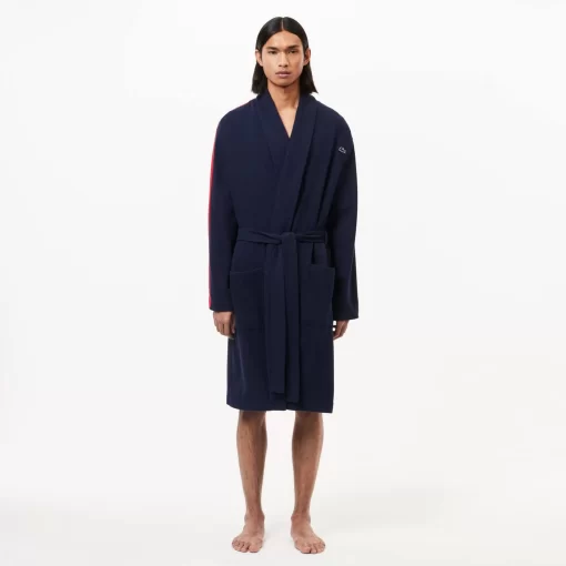 Lacoste Underwear & Lounge Wear-Robe With Contrast Stripes